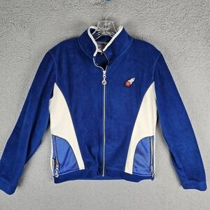 Joe Rocket Superbike Motorcycle Racing Sports Jacket Womens Medium Fleece Zip Up